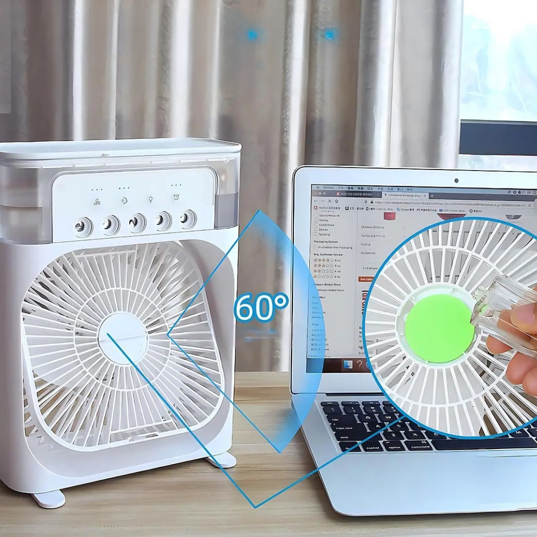 LZINA™ | Air Cooler Fan with Night Light Feature