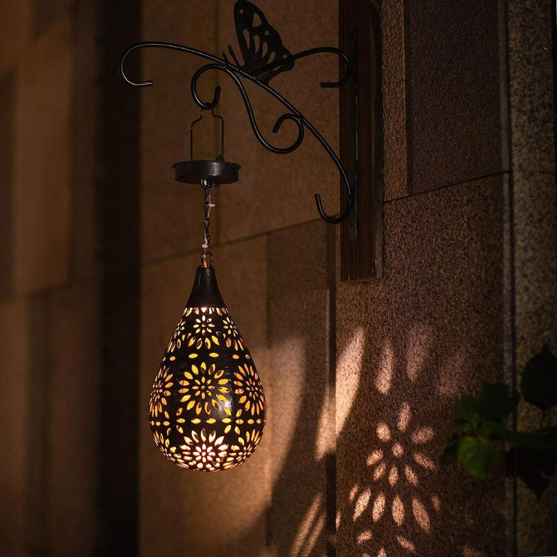 LZINA™ | Garden Hanging Lamp | Stylish Outdoor Lighting with Solar Power
