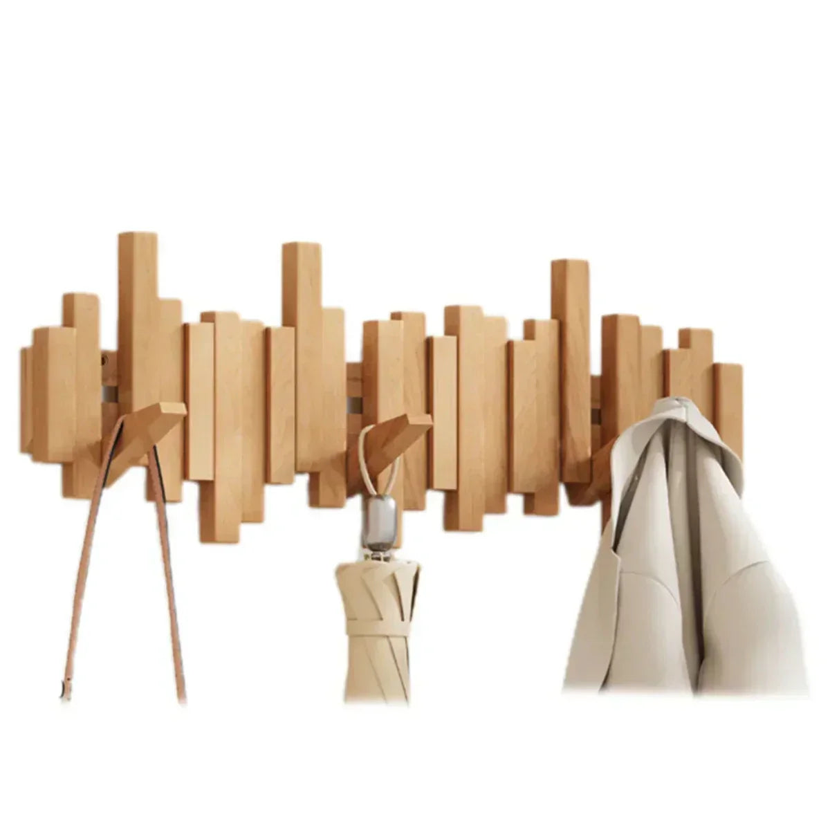 BowLift | Wall coat rack made of wood piano – Practical and elegant for organizing your entryway