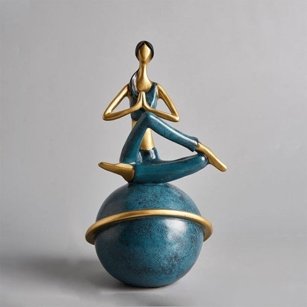 LZINA™ | Yoga Lady Figurine Sculpture