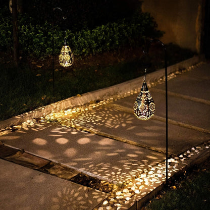 LZINA™ | Garden Hanging Lamp | Stylish Outdoor Lighting with Solar Power