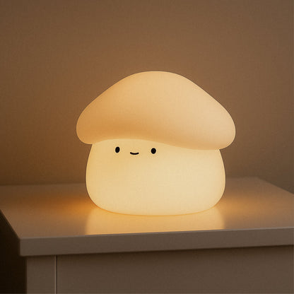 LZINA™ | Paddie Mushroom Night Light – Soft Silicone Lamp for Kids