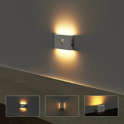 BowLift Cordless LED Night Lights with Motion Sensor – USB Rechargeable, Soft Warm Glow