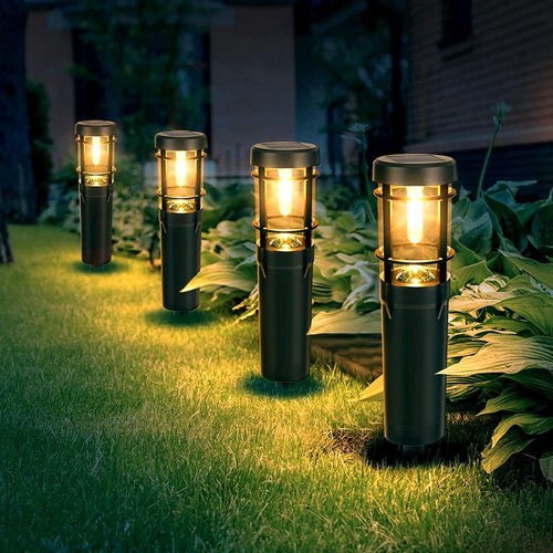 LZINA™ | Solar path lights, solar outdoor lights up to 14 hrs. Outdoor waterproof, IP65 waterproof solar garden lights for paths walkways
