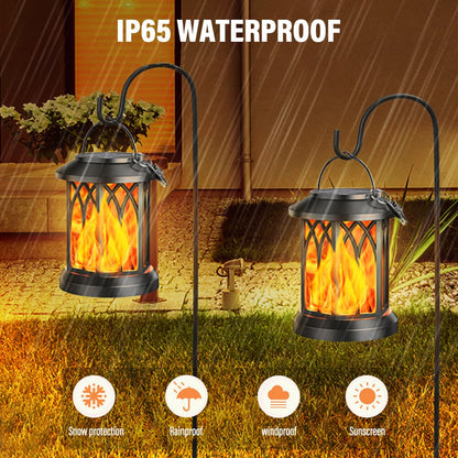 LZINA™ | FlameGlow™ - Hanging Solar Flame Lantern (2-Pack)