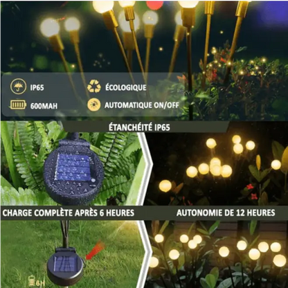 LZINA™ | The Magic of the Solar Lamp with Firefly Effect