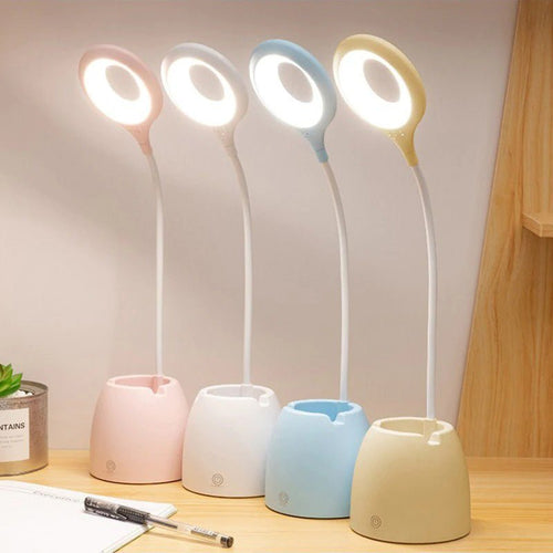 BowLift Children's Table Lamp with Built-In Phone Holder