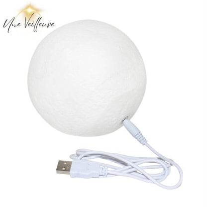 BowLift Design Nightstand Lamp featuring LunarLight™ Moon Lamp