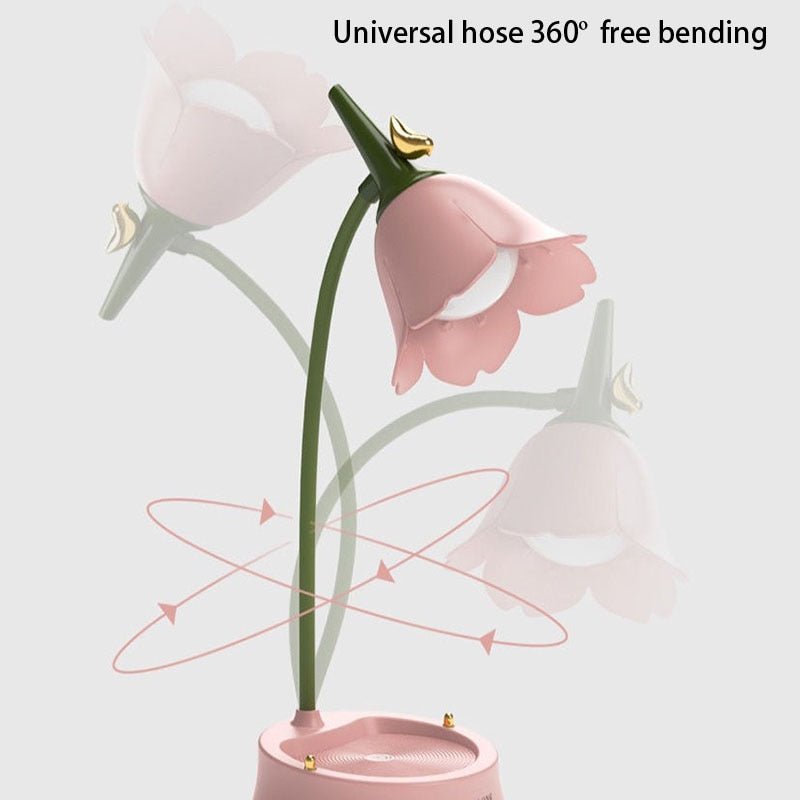 BowLift LED Table Flower Lamp — Stylish Colorful Desk Light