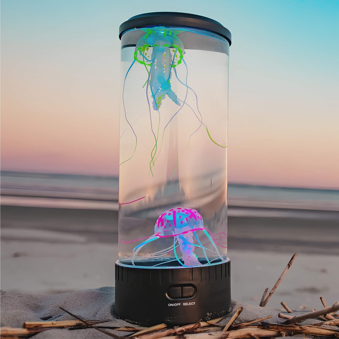 BowLift Soothing LED Jellyfish Table Lamp - Ambient Ocean Glow