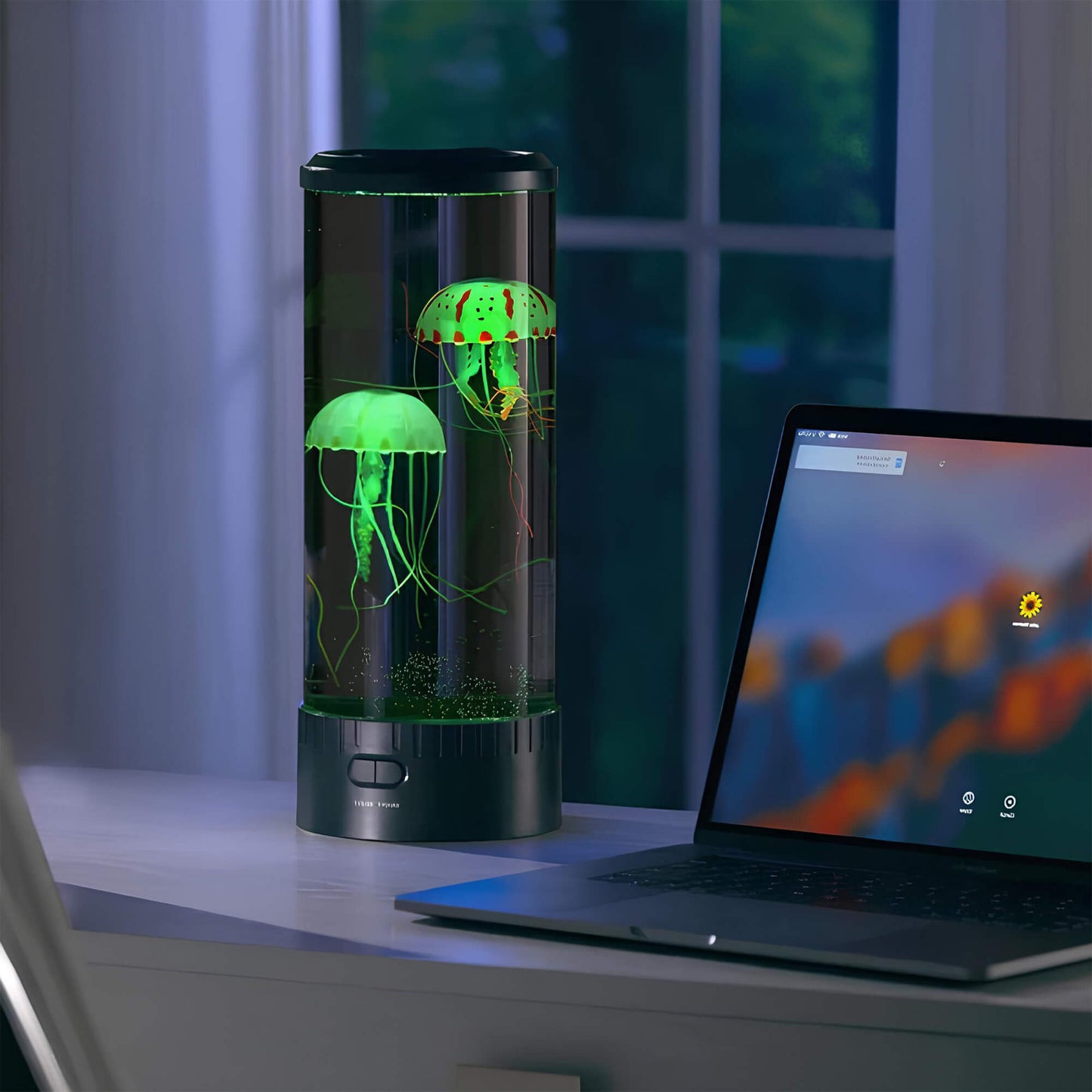 BowLift Soothing LED Jellyfish Table Lamp - Ambient Ocean Glow