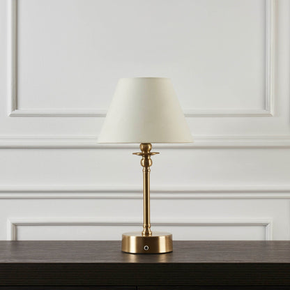 BowLift Lucille Ornate LED Lamp — Rechargeable, Wireless, Brass Finish