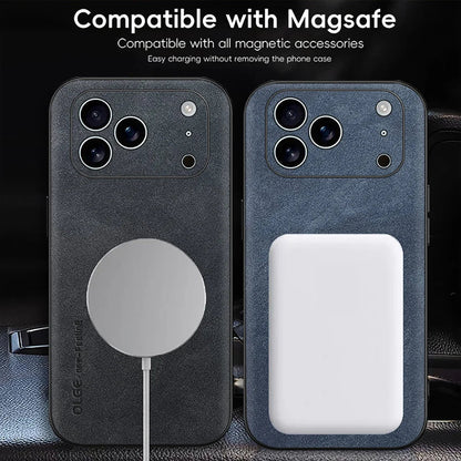 LZINA™ | LUXEGUARD – Premium Leather Phone Case with MagSafe for iPhone