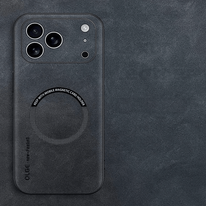 LZINA™ | LUXEGUARD – Premium Leather Phone Case with MagSafe for iPhone