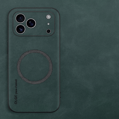 LZINA™ | LUXEGUARD – Premium Leather Phone Case with MagSafe for iPhone