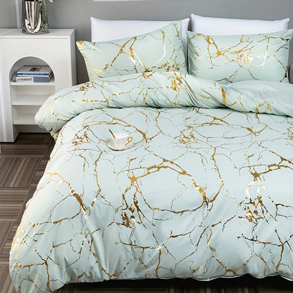 BowLift | Marble Print Luxury Duvet Cover Set