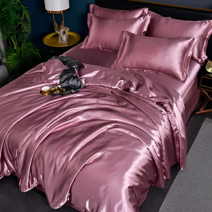 LZINA™ | Silk Satin Duvet Cover Bedding Set