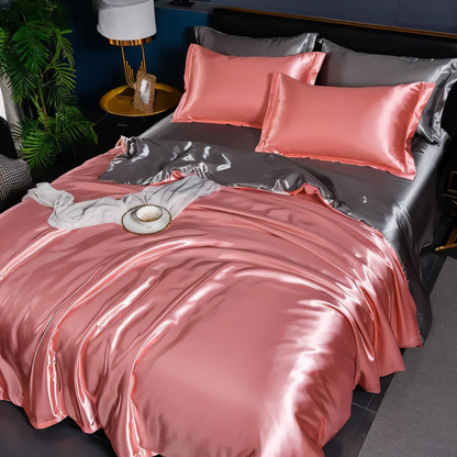 LZINA™ | Silk Satin Duvet Cover Bedding Set