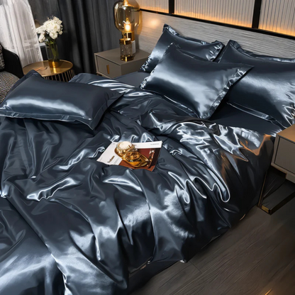LZINA™ | Silk Satin Duvet Cover Bedding Set