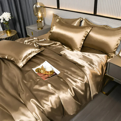 LZINA™ | Silk Satin Duvet Cover Bedding Set