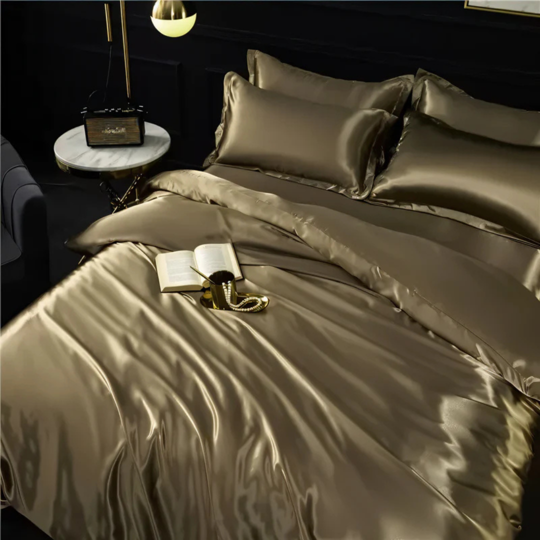 LZINA™ | Silk Satin Duvet Cover Bedding Set
