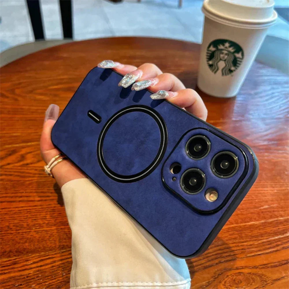 LZINA™ | Leather Magnetic Protective Phone Case