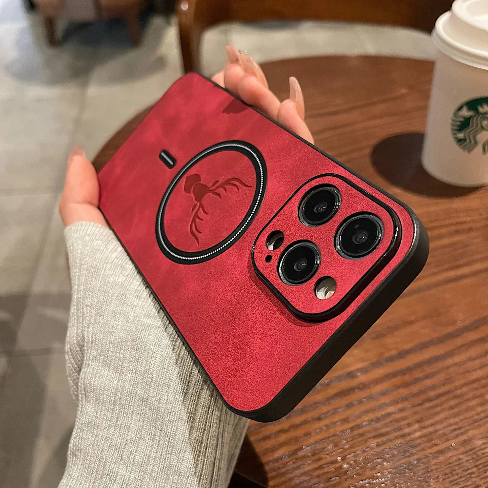 LZINA™ | Leather Magnetic Protective Phone Case