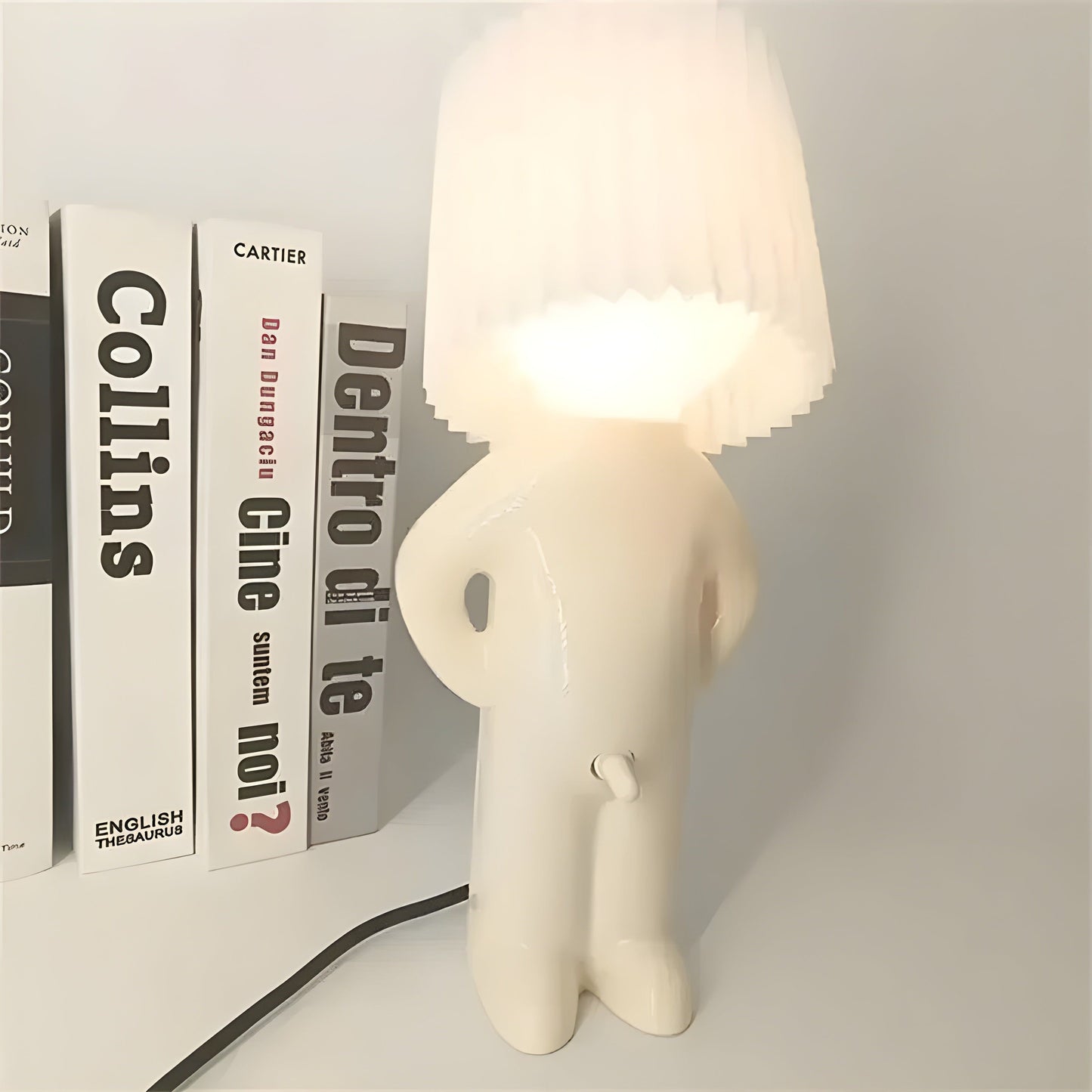 BowLift Sassy Boy Creative Table Lamp – Bold, One-of-a-Kind Lighting for Bedroom and Living Space