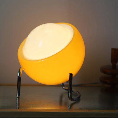 BowLift Glass Table Lamp in Bauhaus Style — Create an Artistic Ambience