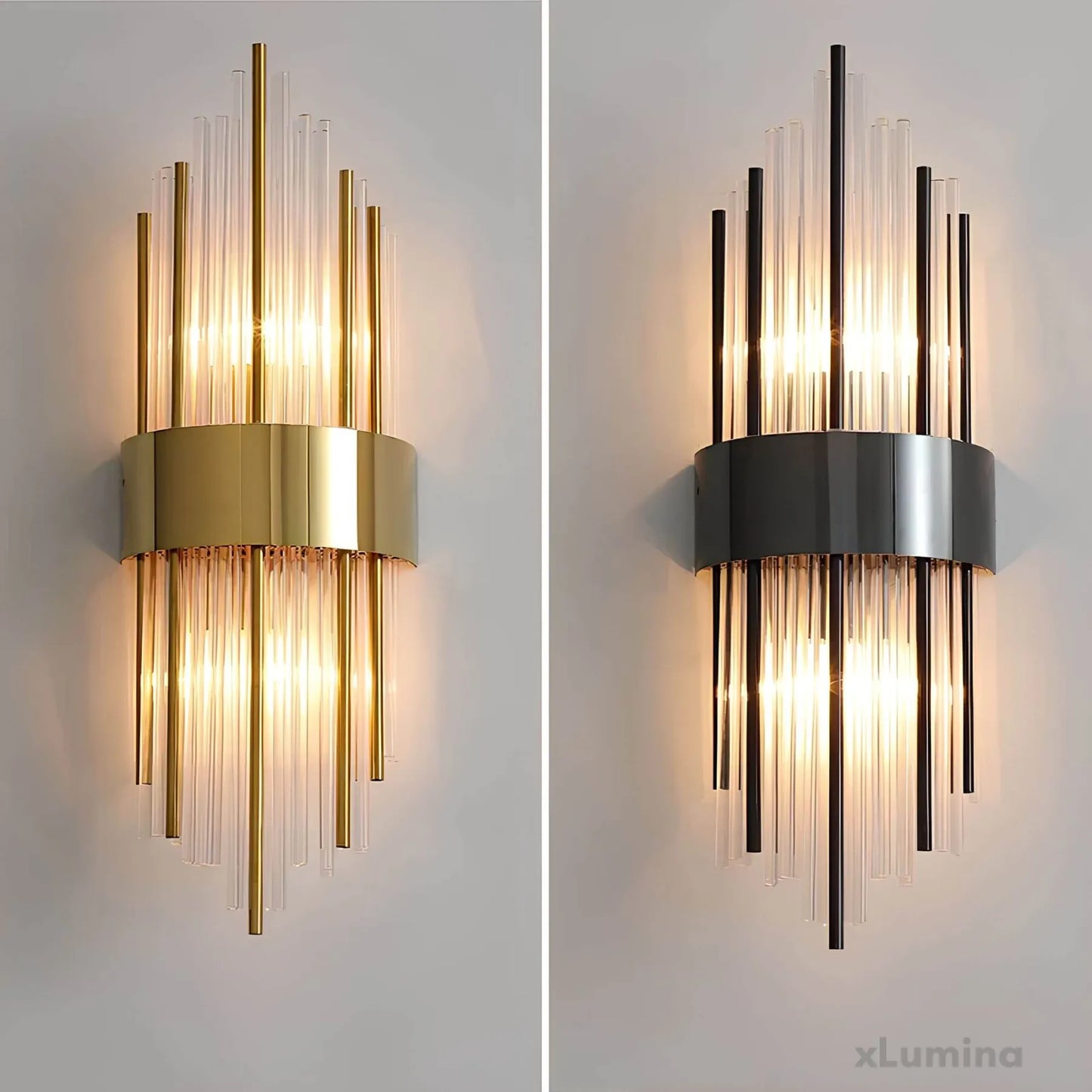 BowLift Crystal-Accented Wall Lamp – Elegant Decorative Lighting