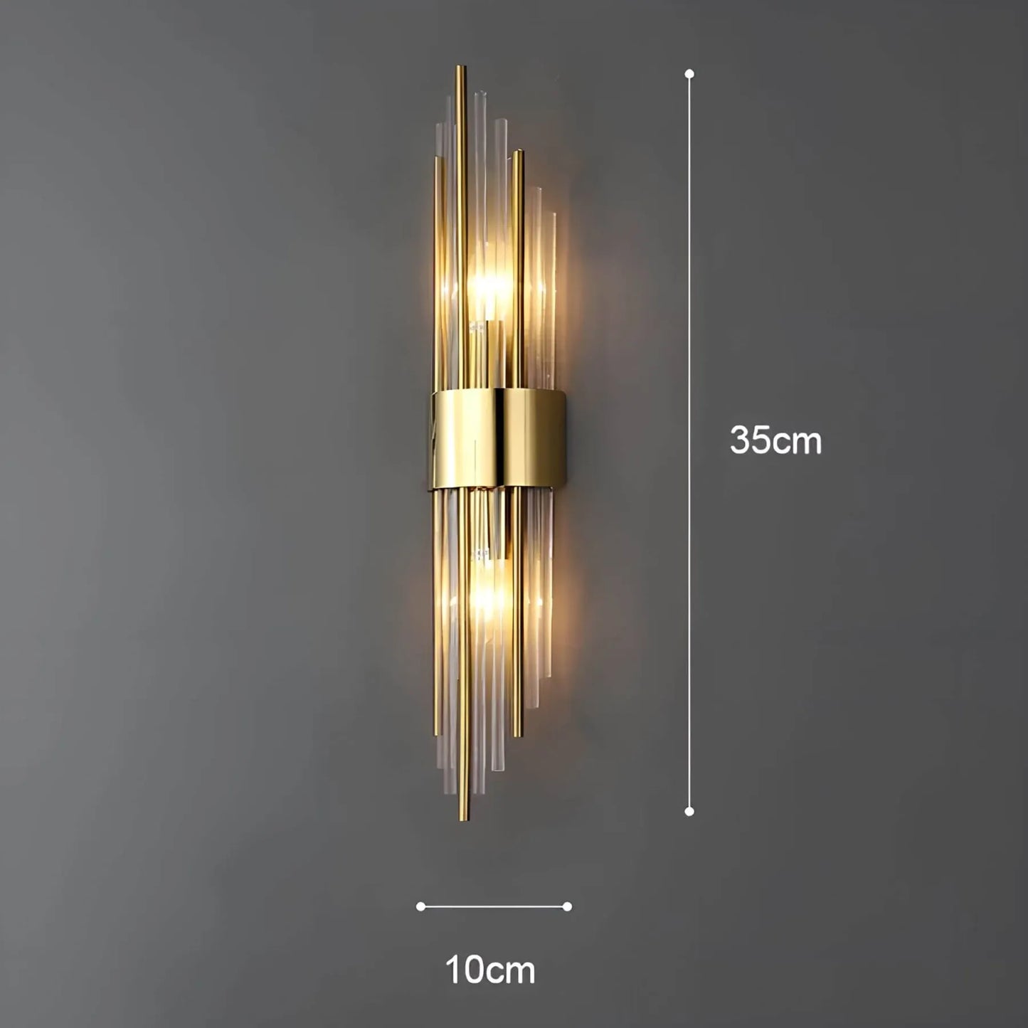 BowLift Crystal-Accented Wall Lamp – Elegant Decorative Lighting