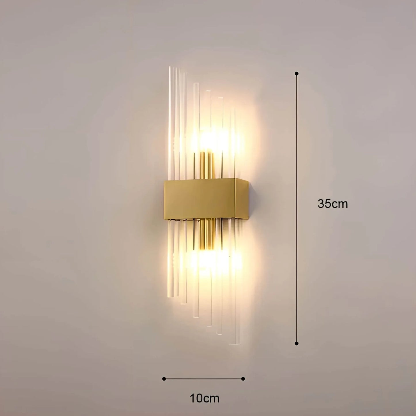 BowLift Crystal-Accented Wall Lamp – Elegant Decorative Lighting