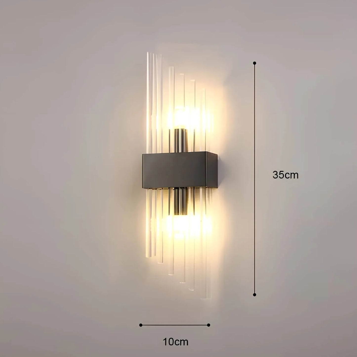 BowLift Crystal-Accented Wall Lamp – Elegant Decorative Lighting