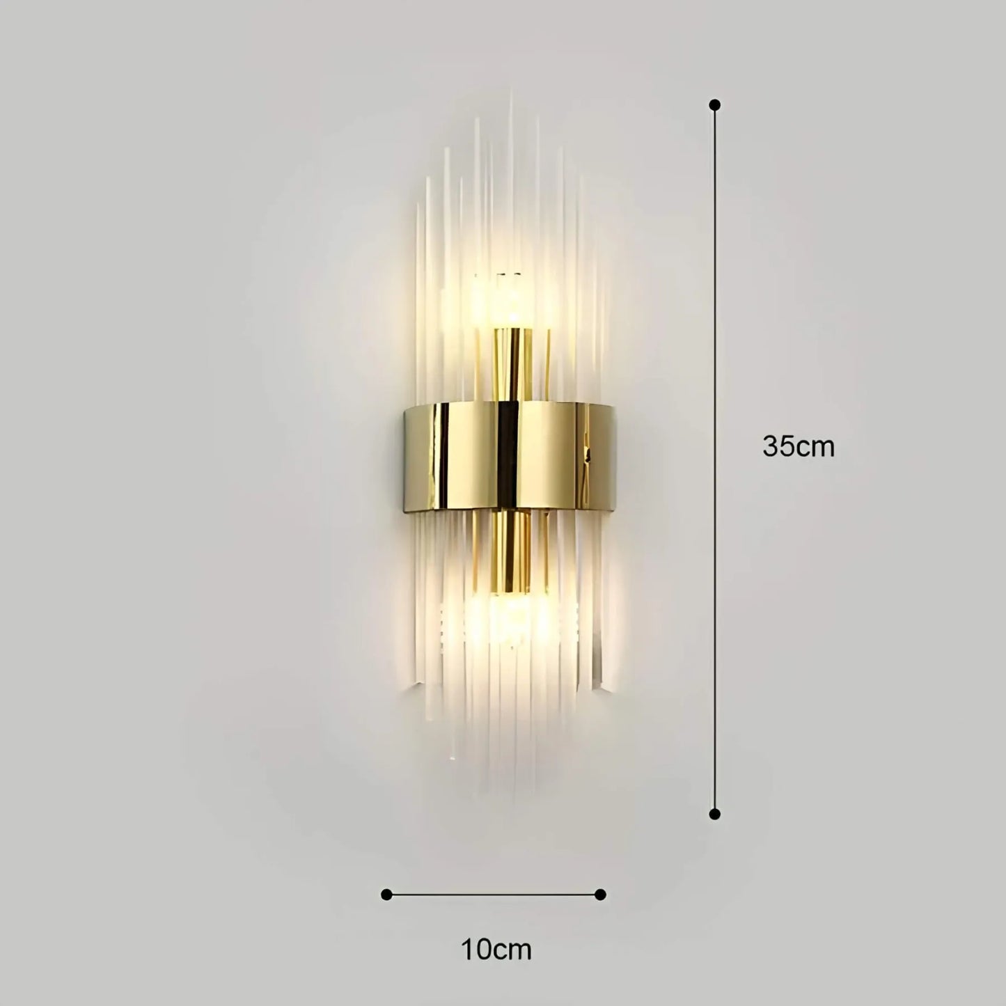 BowLift Crystal-Accented Wall Lamp – Elegant Decorative Lighting