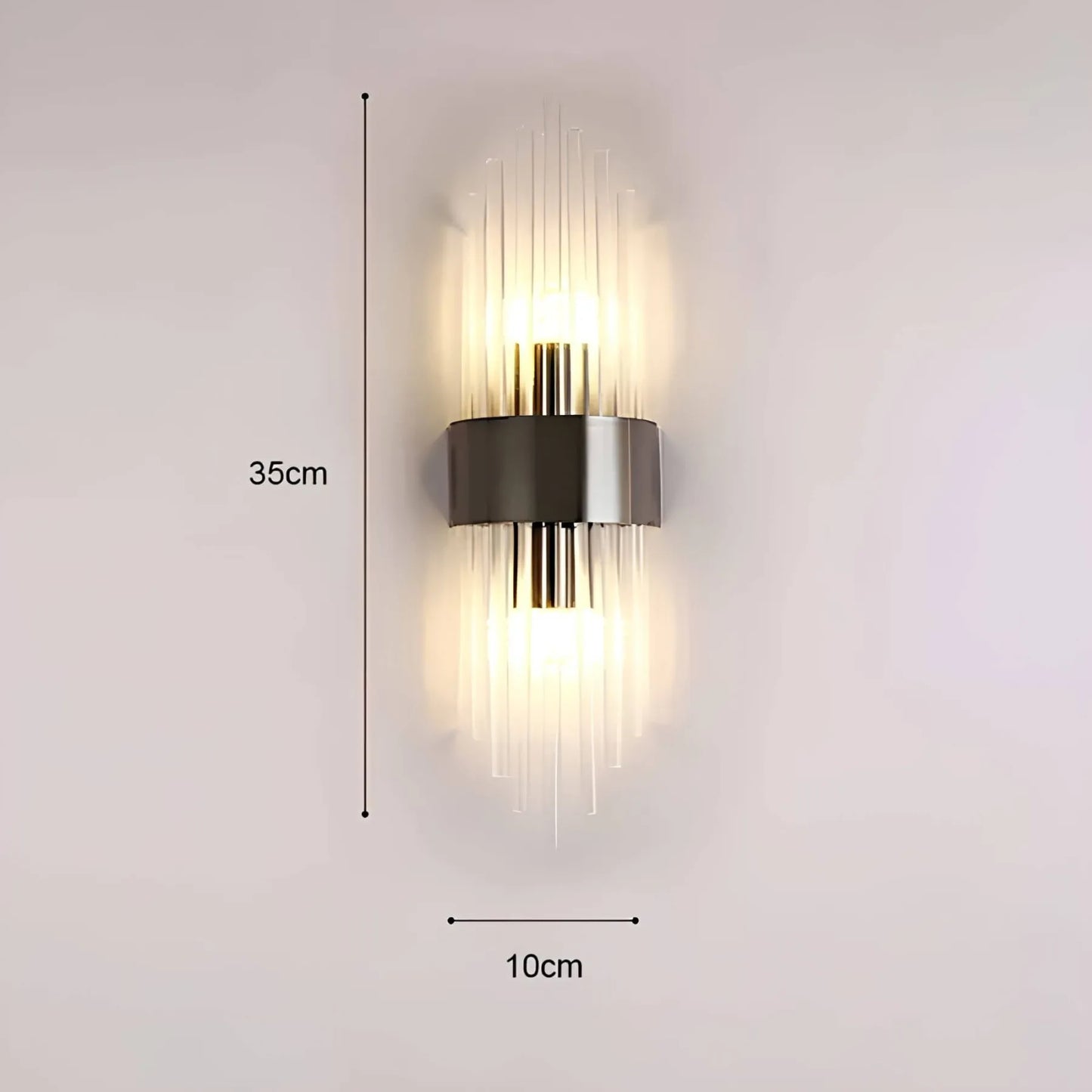 BowLift Crystal-Accented Wall Lamp – Elegant Decorative Lighting