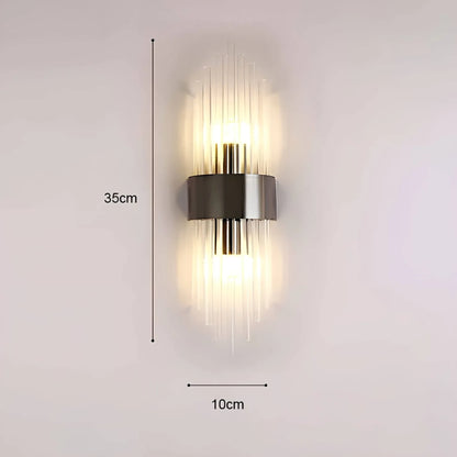 BowLift Crystal-Accented Wall Lamp – Elegant Decorative Lighting