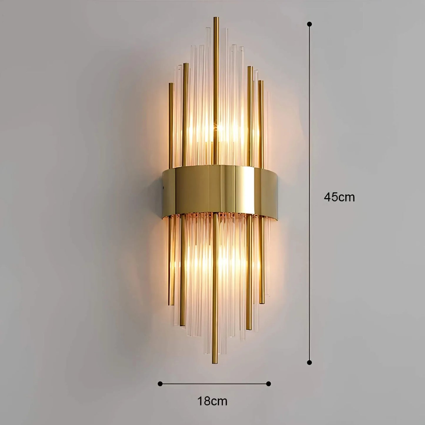 BowLift Crystal-Accented Wall Lamp – Elegant Decorative Lighting