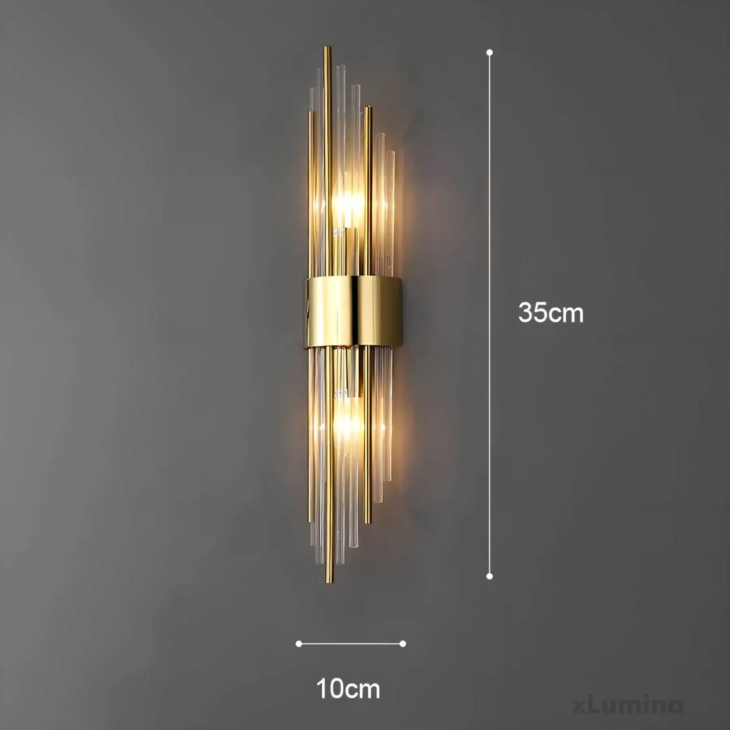 BowLift Crystal-Accented Wall Lamp – Elegant Decorative Lighting