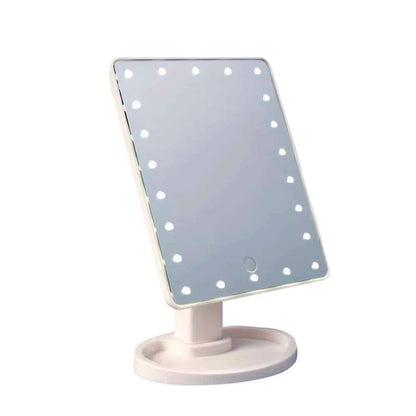 Makeup mirror with LED light and touch screen | Bowlift
