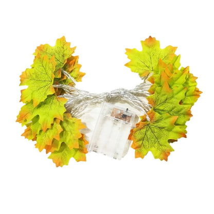 BowLift Maple Leaf Autumn String Lights - Warm Harvest Glow for Cozy Home Decor