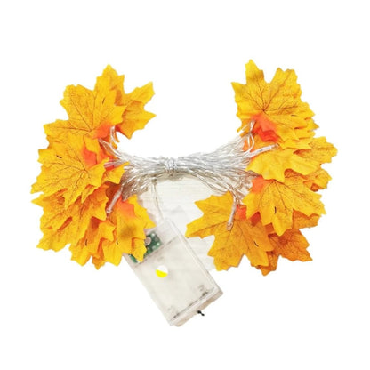 BowLift Maple Leaf Autumn String Lights - Warm Harvest Glow for Cozy Home Decor