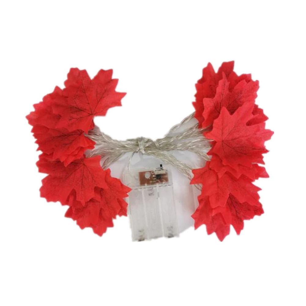 BowLift Maple Leaf Autumn String Lights - Warm Harvest Glow for Cozy Home Decor