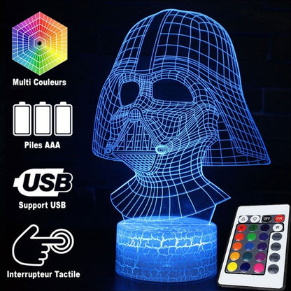 BowLift 3D LED Lamp - Darth Vader Helmet (Star Wars)