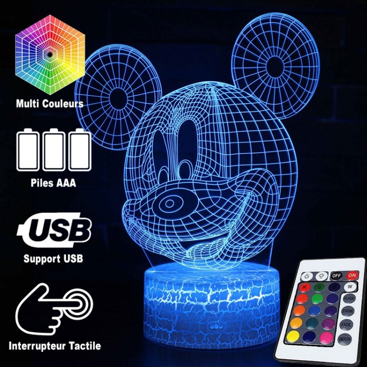 BowLift 3D Mickey Head Lamp