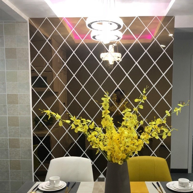 BowLift | MirraShape 3D Mirror Triangles – Transform Your Walls with Modern Depth and Shine