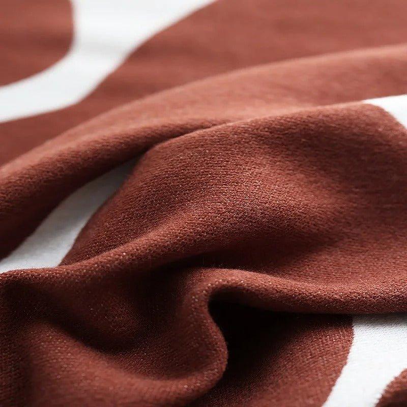 BowLift | Modern, Abstract Throw Blanket in Bohemian Style – Nordic Style Blanket, Bedspread, Coverlet