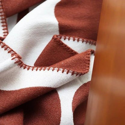 BowLift | Modern, Abstract Throw Blanket in Bohemian Style – Nordic Style Blanket, Bedspread, Coverlet