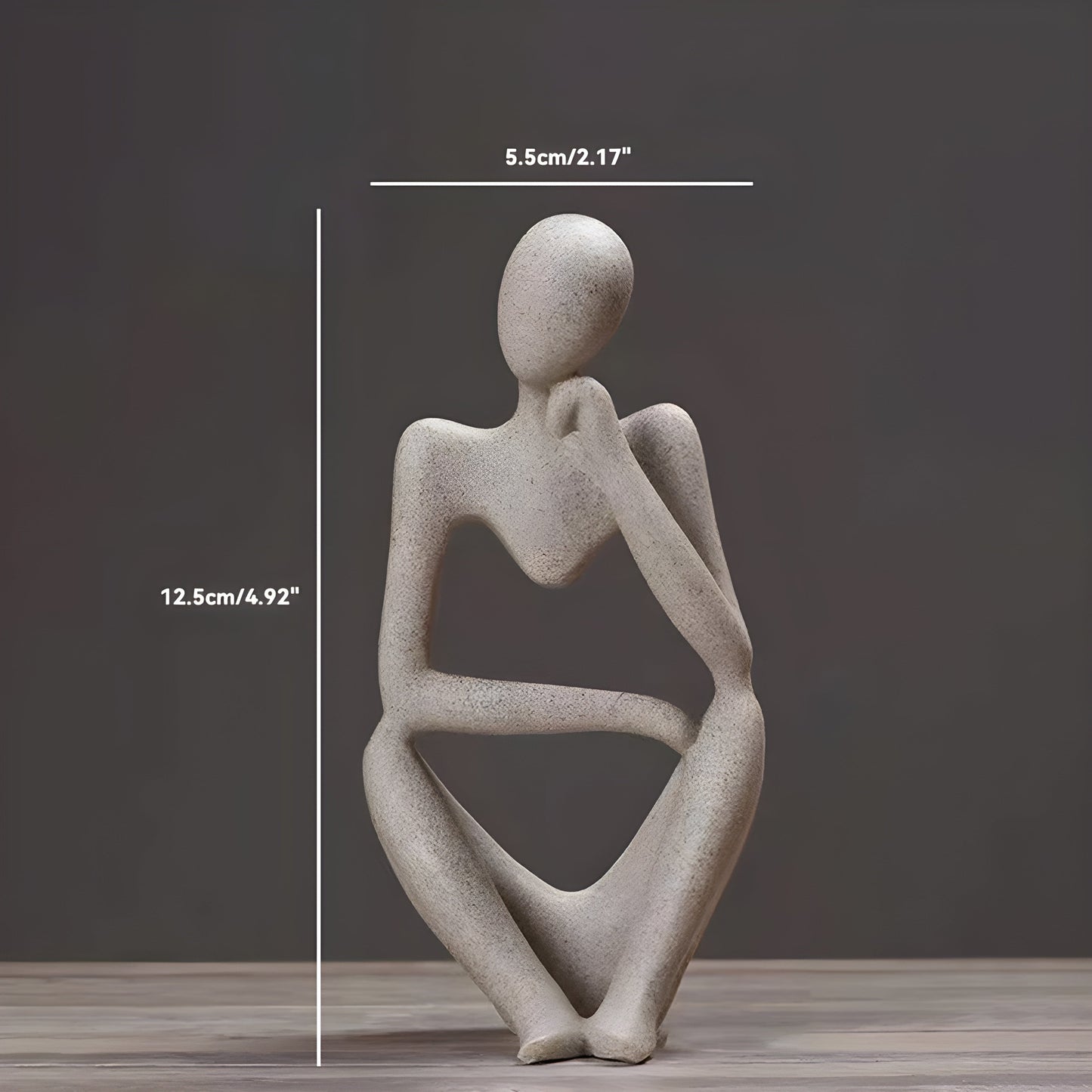LZINA™ | Abstract Thinker Sculpture Home Decor