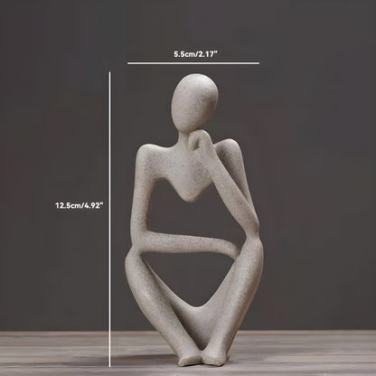 LZINA™ | Abstract Thinker Sculpture Home Decor