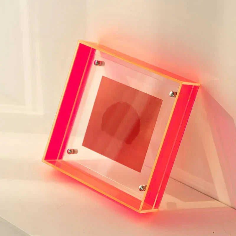 LZINA™ | Neon Acrylic Floating Picture Frame